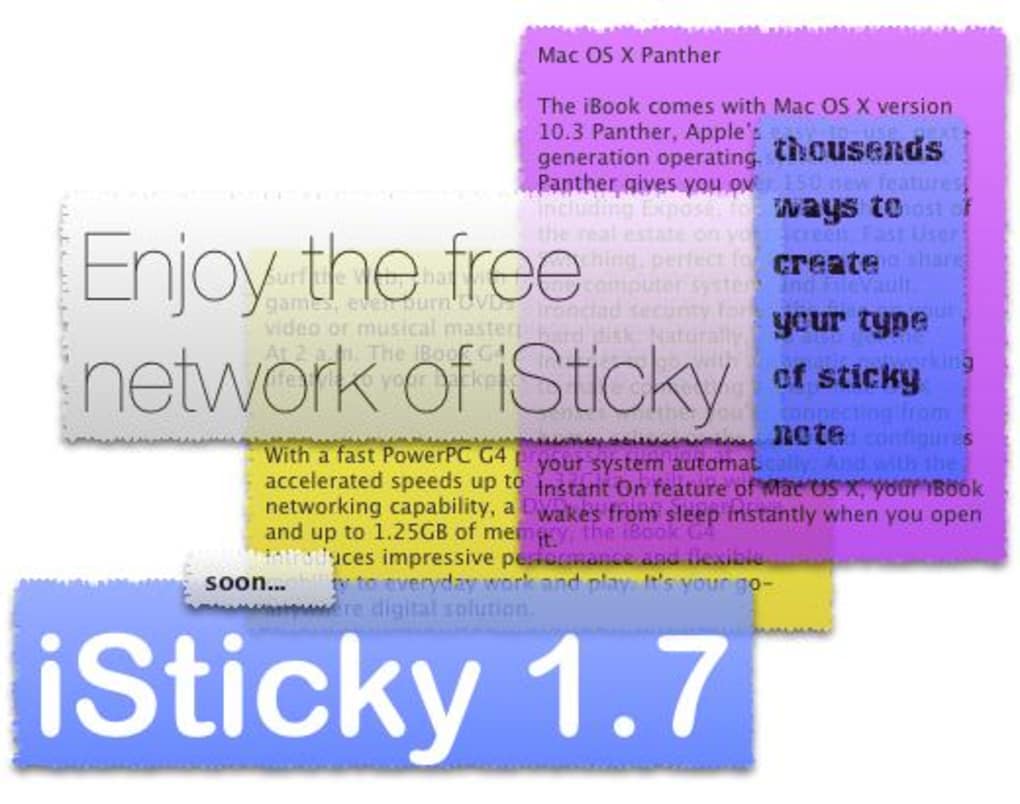 write sticky notes on mac