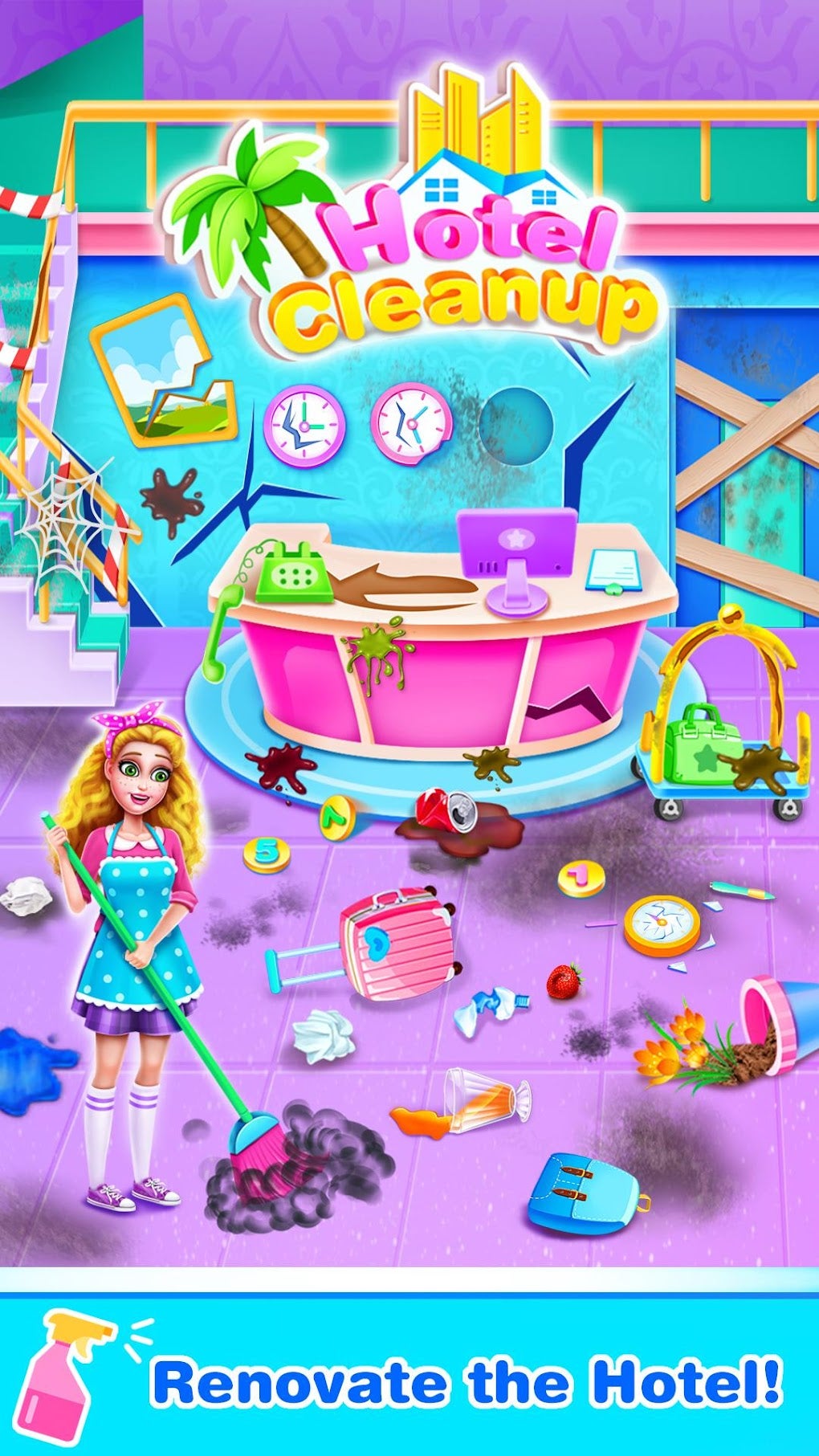 Baby Hotel Clean up Cleaning Games for Girls pour Android Télécharger