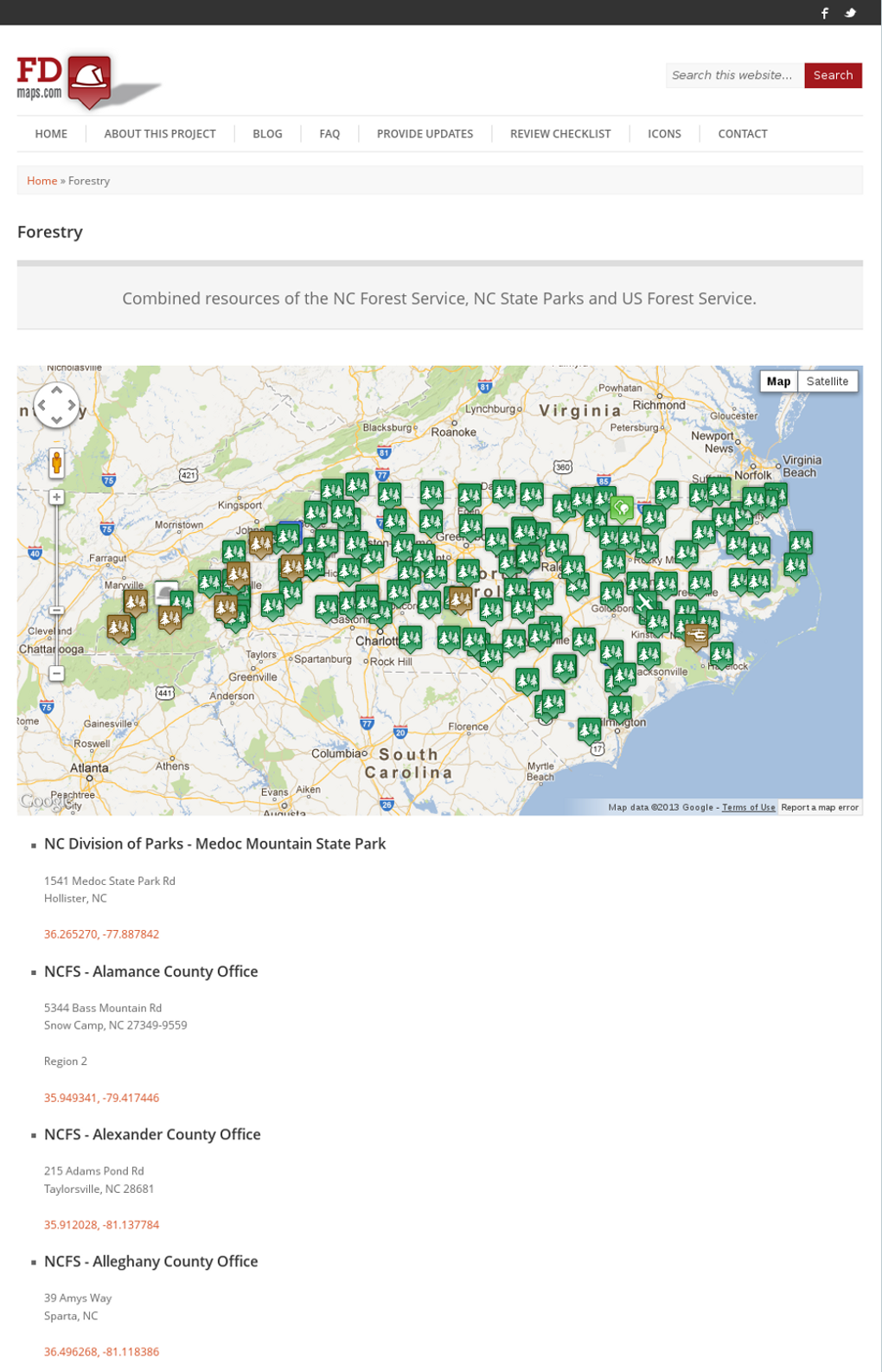 Basic Google Maps Placemarks pour - Basic Google Maps Placemarks Screenshot 