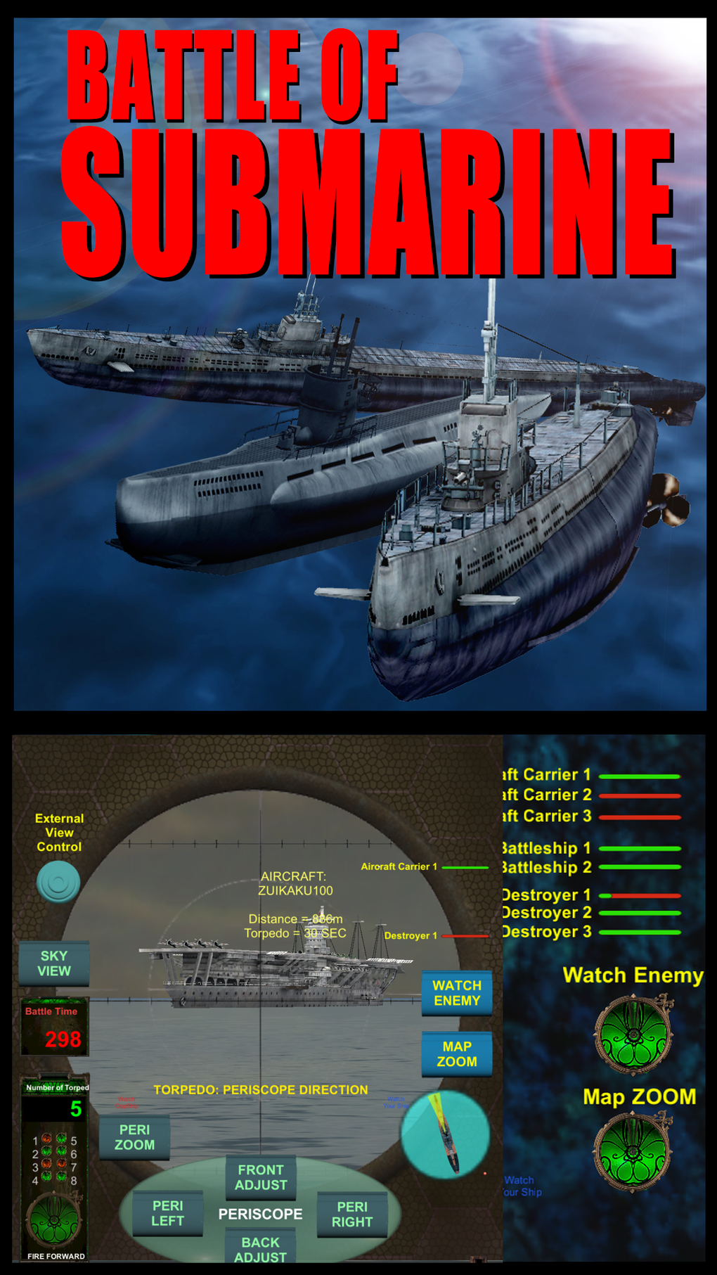 Battle of Submarine -V3 для iPhone — Скачать