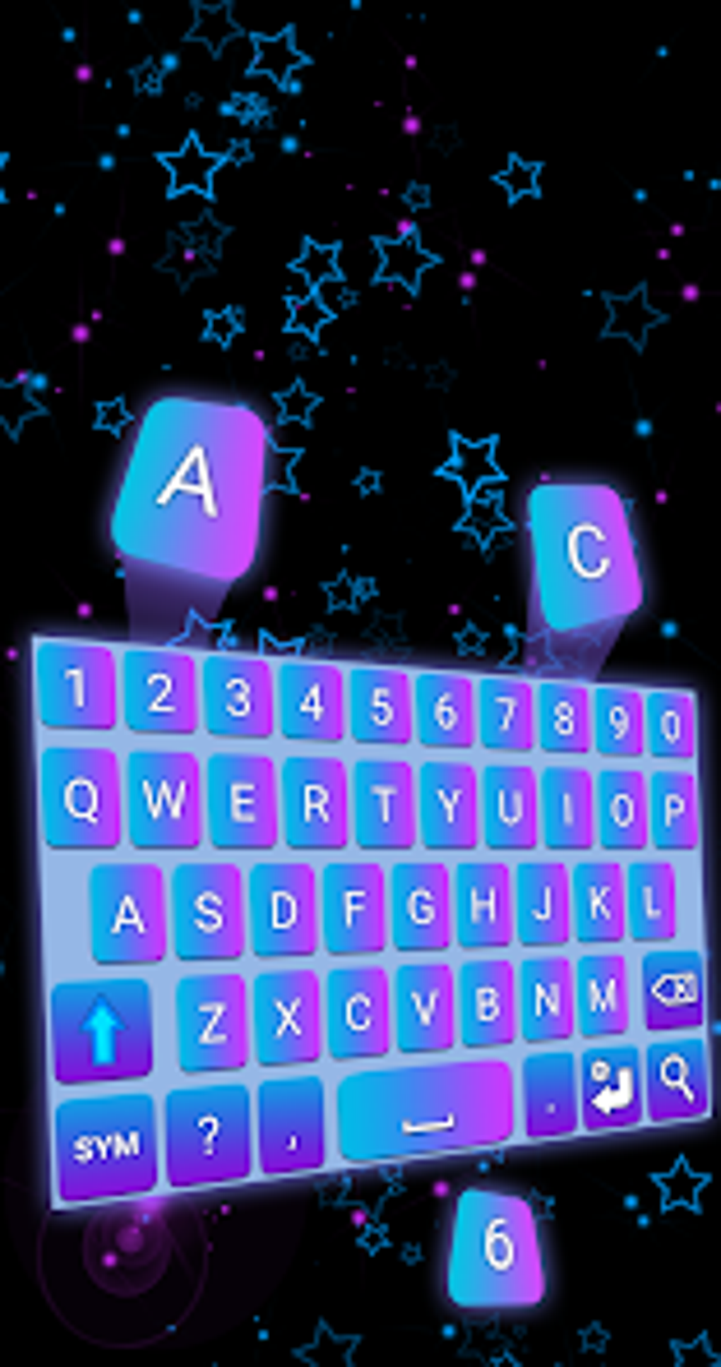 Blue-Purple Keyboard для Android — Скачать