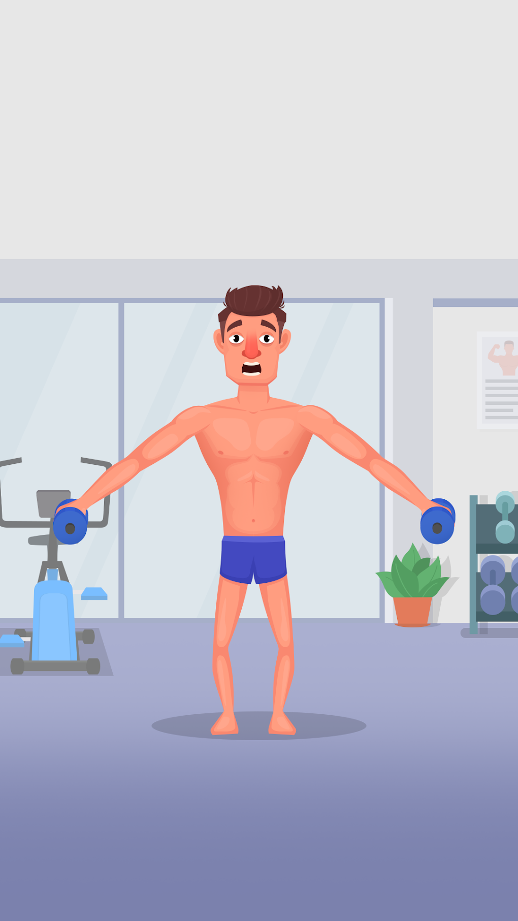 Muscle Man Clicker-Gym Workout для Android — Скачать