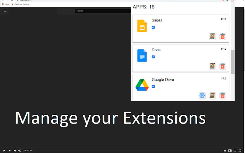 Extensions Manager for Google Chrome™ for Google Chrome Extension