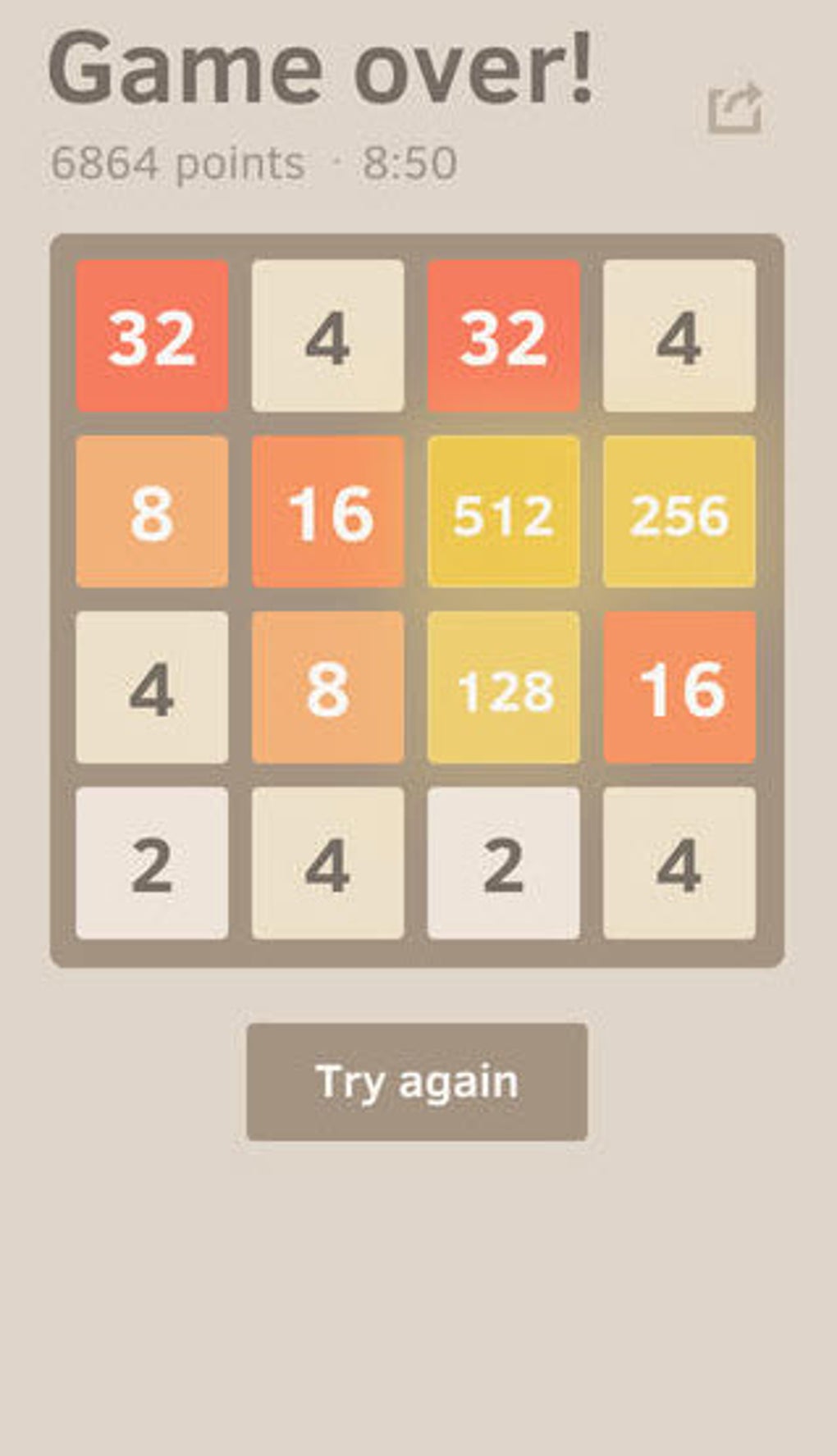 2048 by Gabriele Cirulli pour iPhone - Télécharger