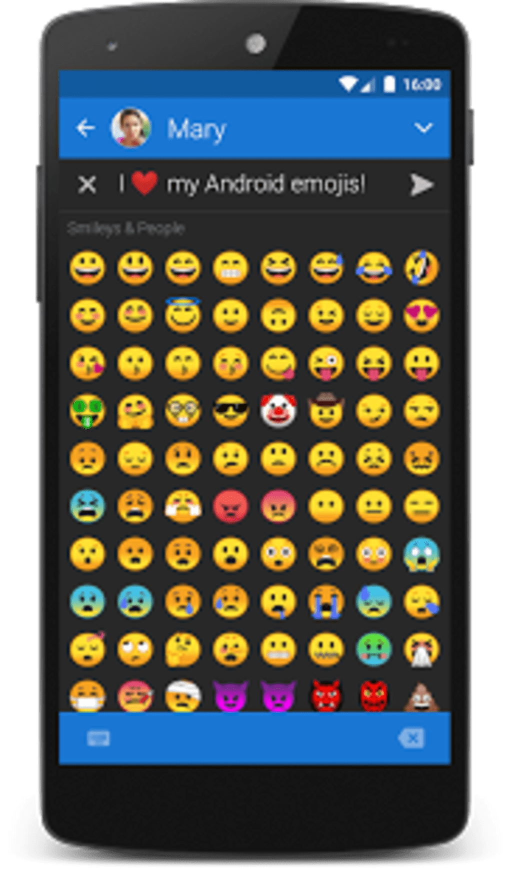 textra emoji android oreo style screenshot