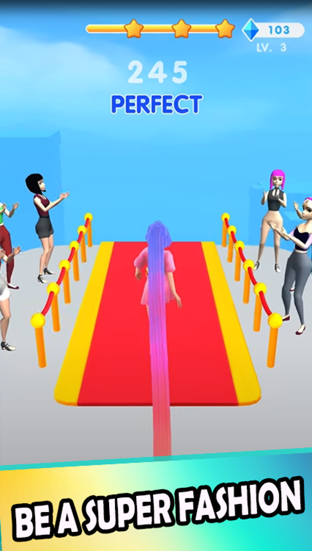 Baixe o Dancing Hair - Music Race 3D MOD APK v1.0.66 para Android