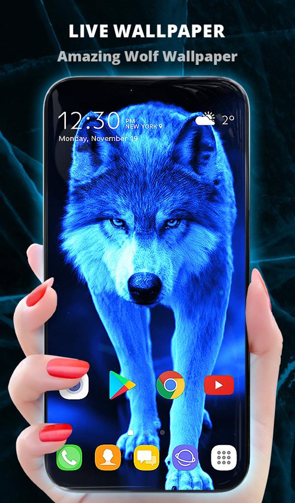 Ice Wallpaper And Keyboard Lone Wolf Android 