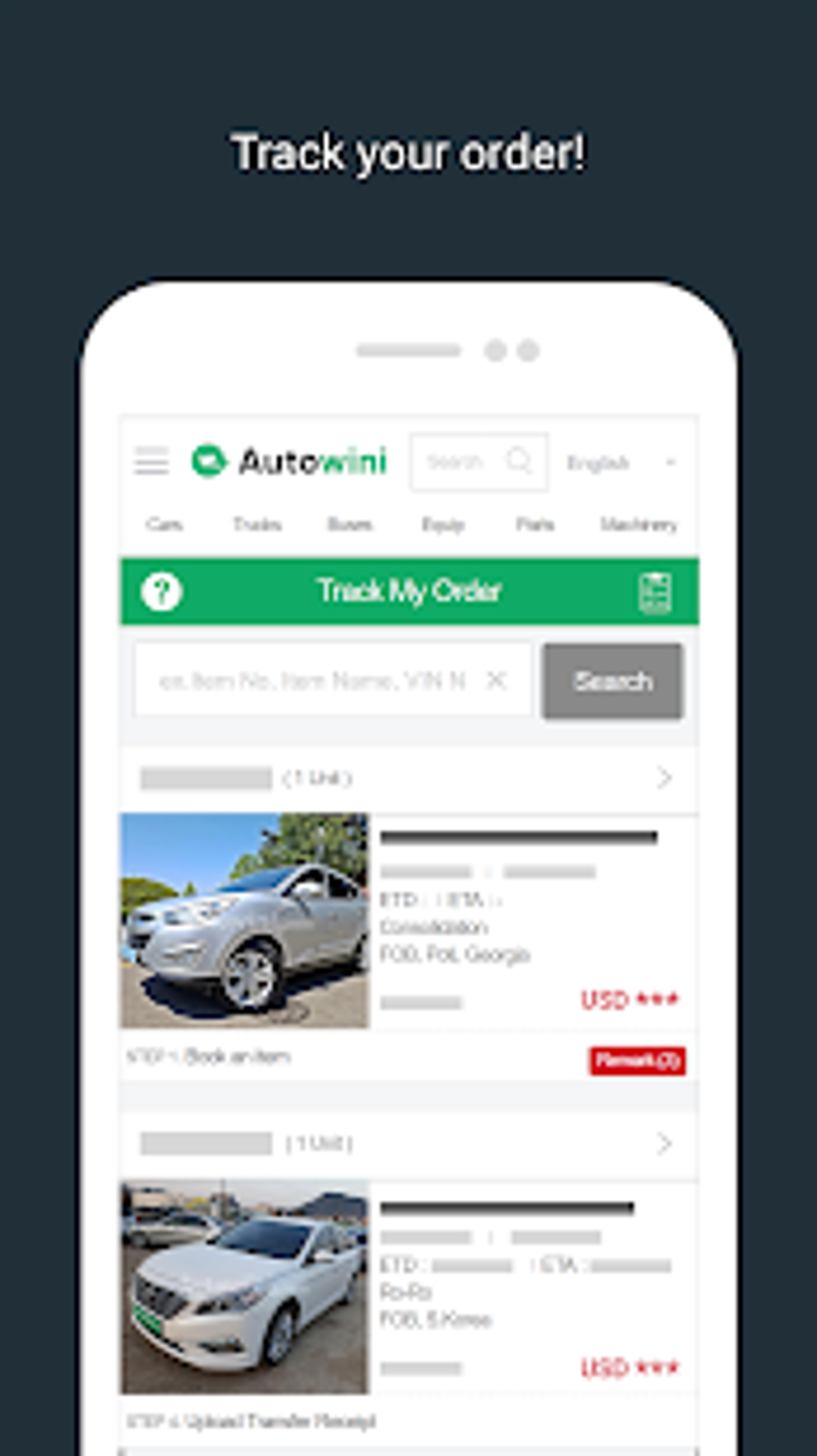 Autowini - No.1 Auto Trading Platform in Korea для Android — Скачать