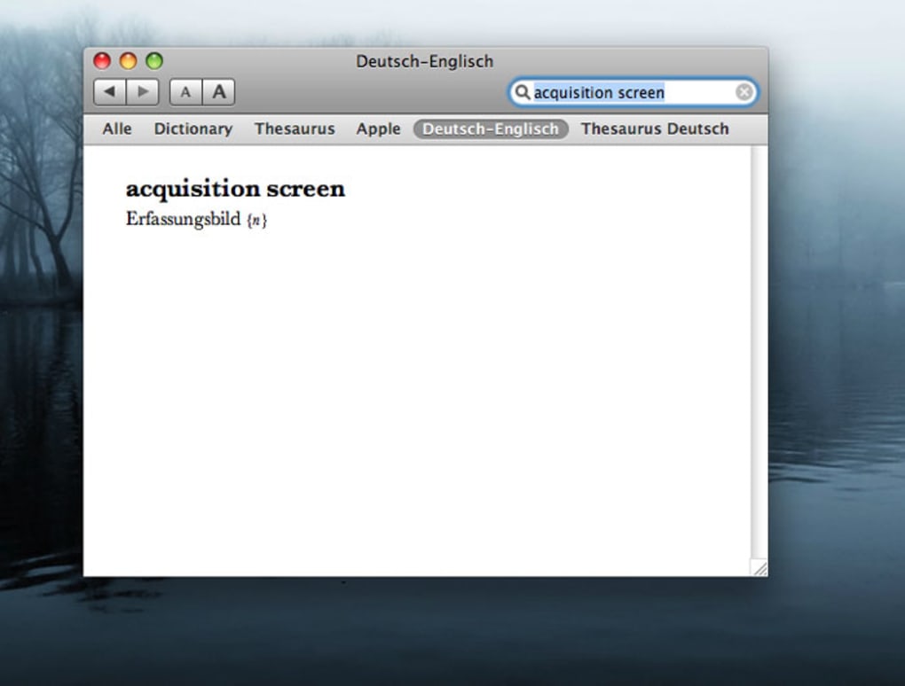 BeoLingus Deutsch-Englisch für Mac - Download