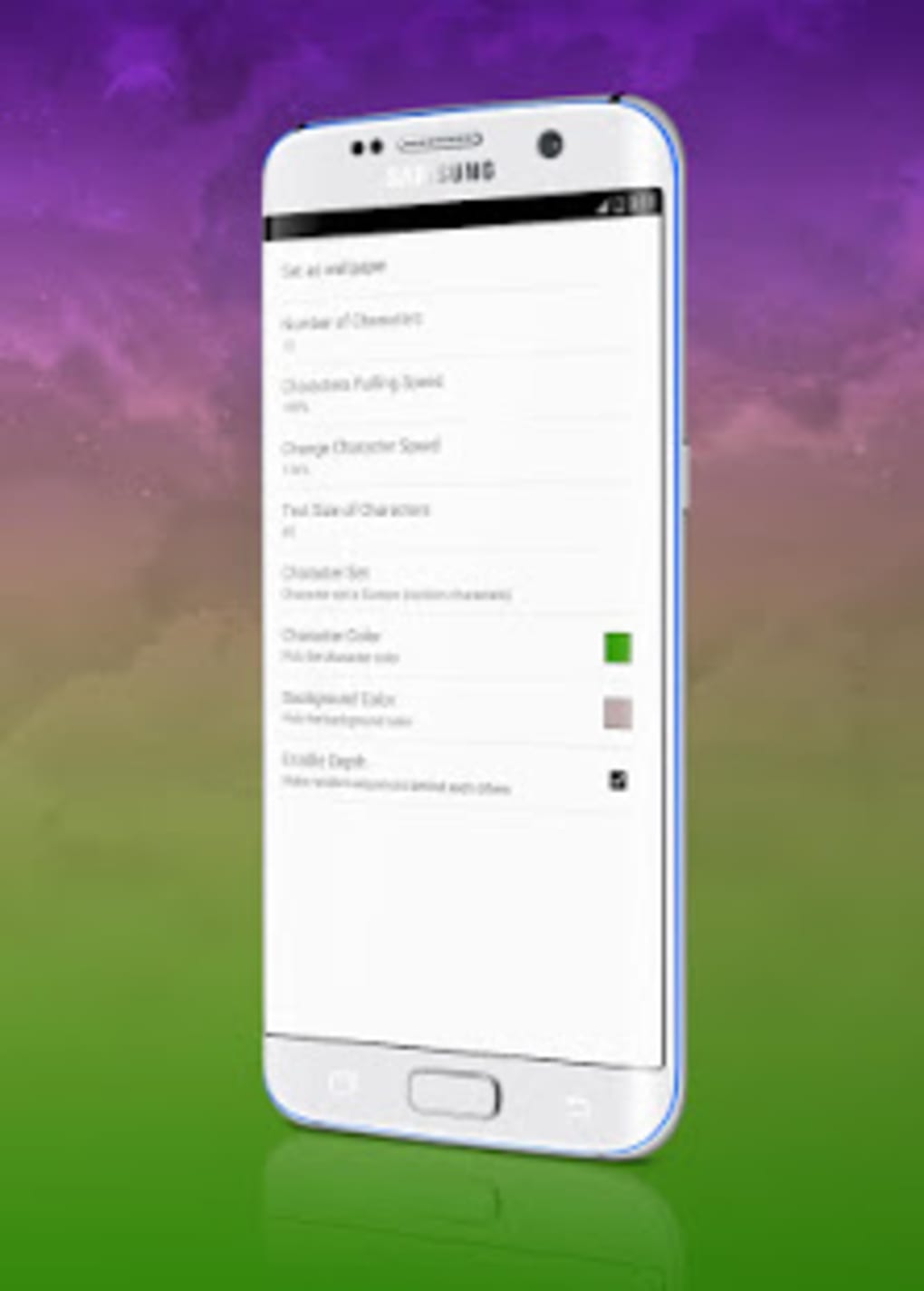Matrix Digital Binary Code Live Wallpaper APK cho Android - Tải về