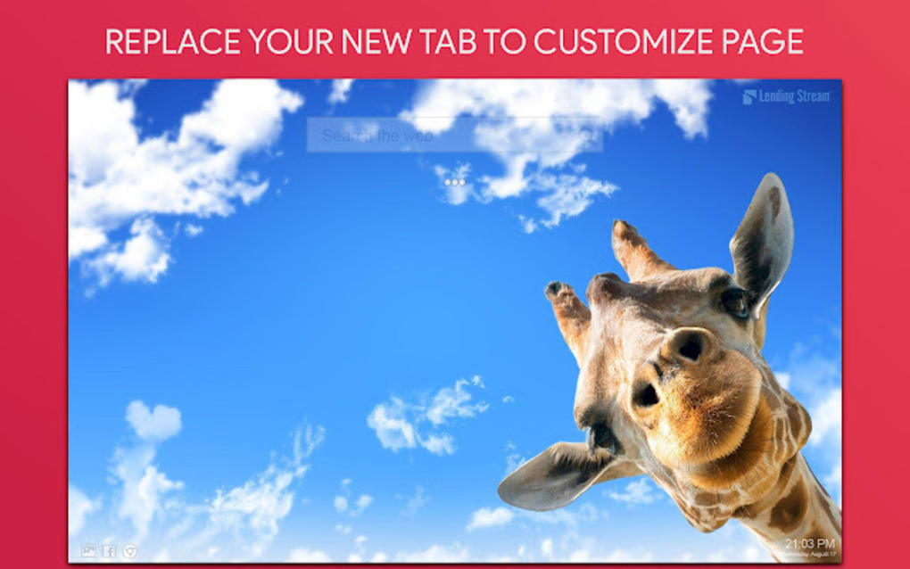 Giraffe Wallpaper HD Custom New Tab for Chrome - 無料・ダウンロード