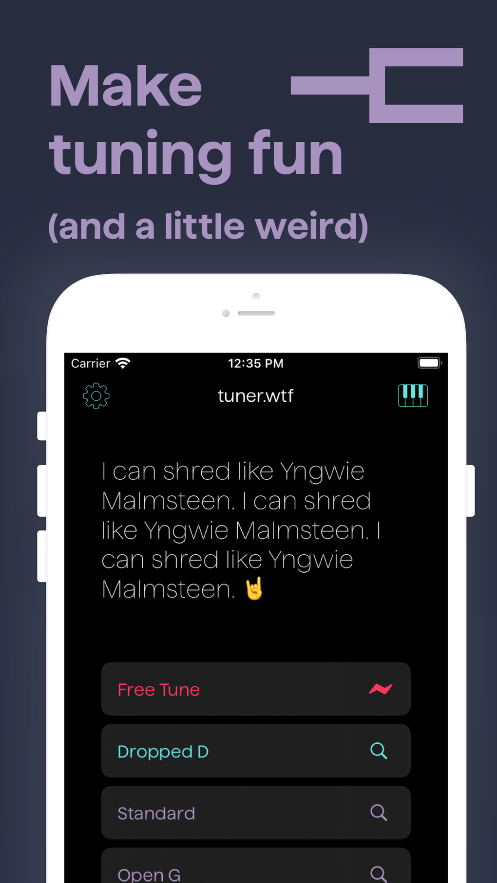 WTF Tuner - Make Tuning Fun для iPhone — Скачать
