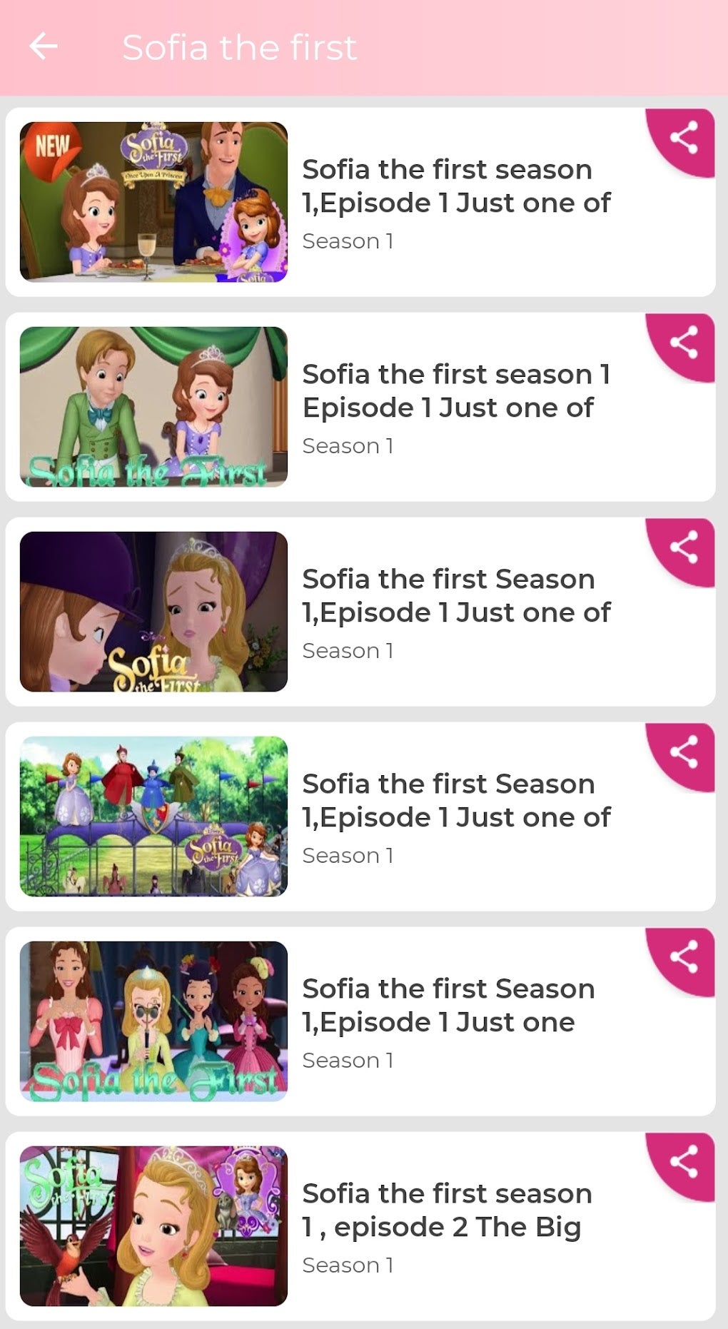 Tittle Princess Sofia - Videos para Android - Download