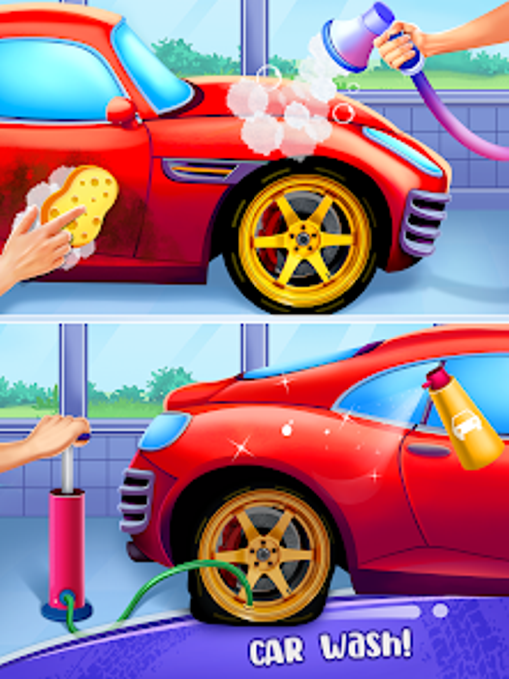 Car Wash Garage Car Games Para Android Download