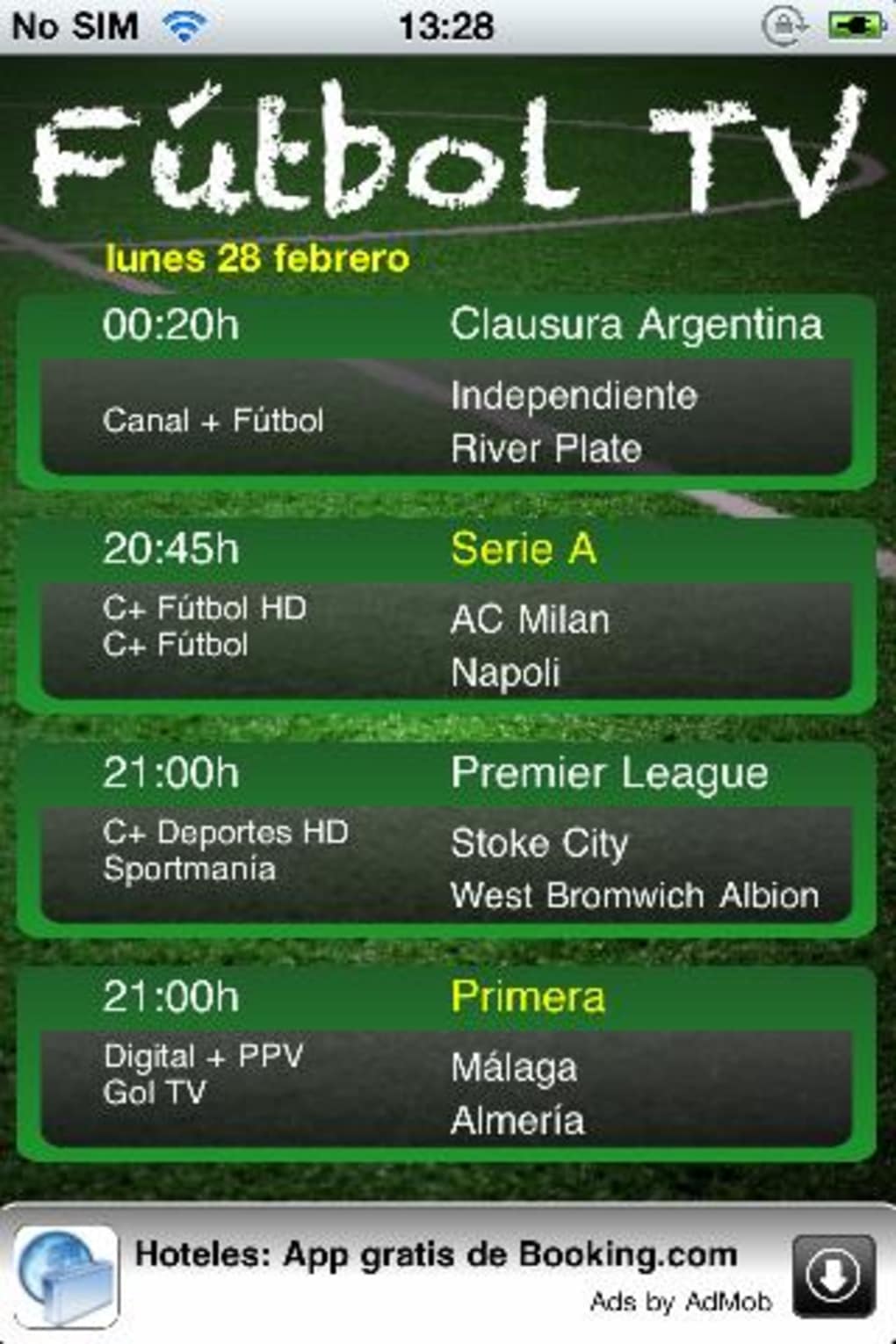 Fútbol TV APK Android - Descargar