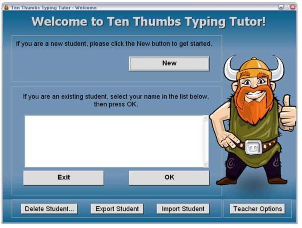 ten thumbs typing software
