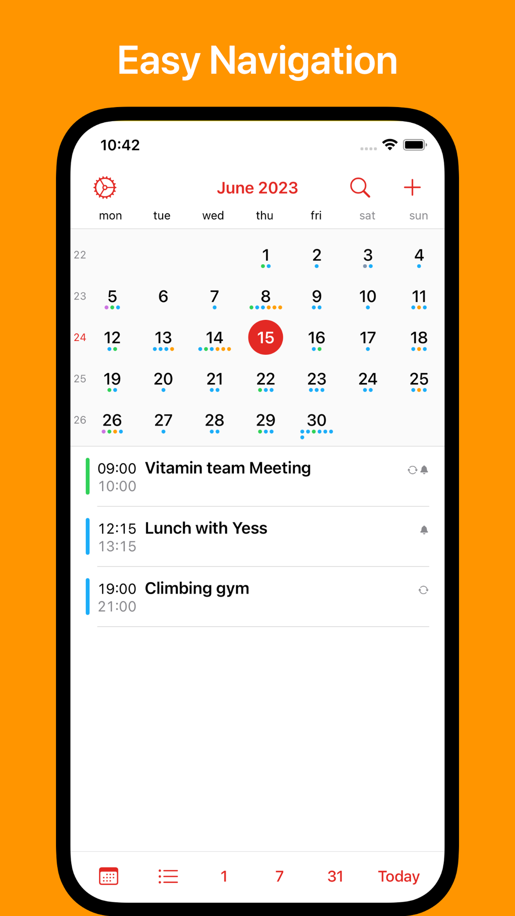 Calalarm - Calendar V3 для iPhone — Скачать