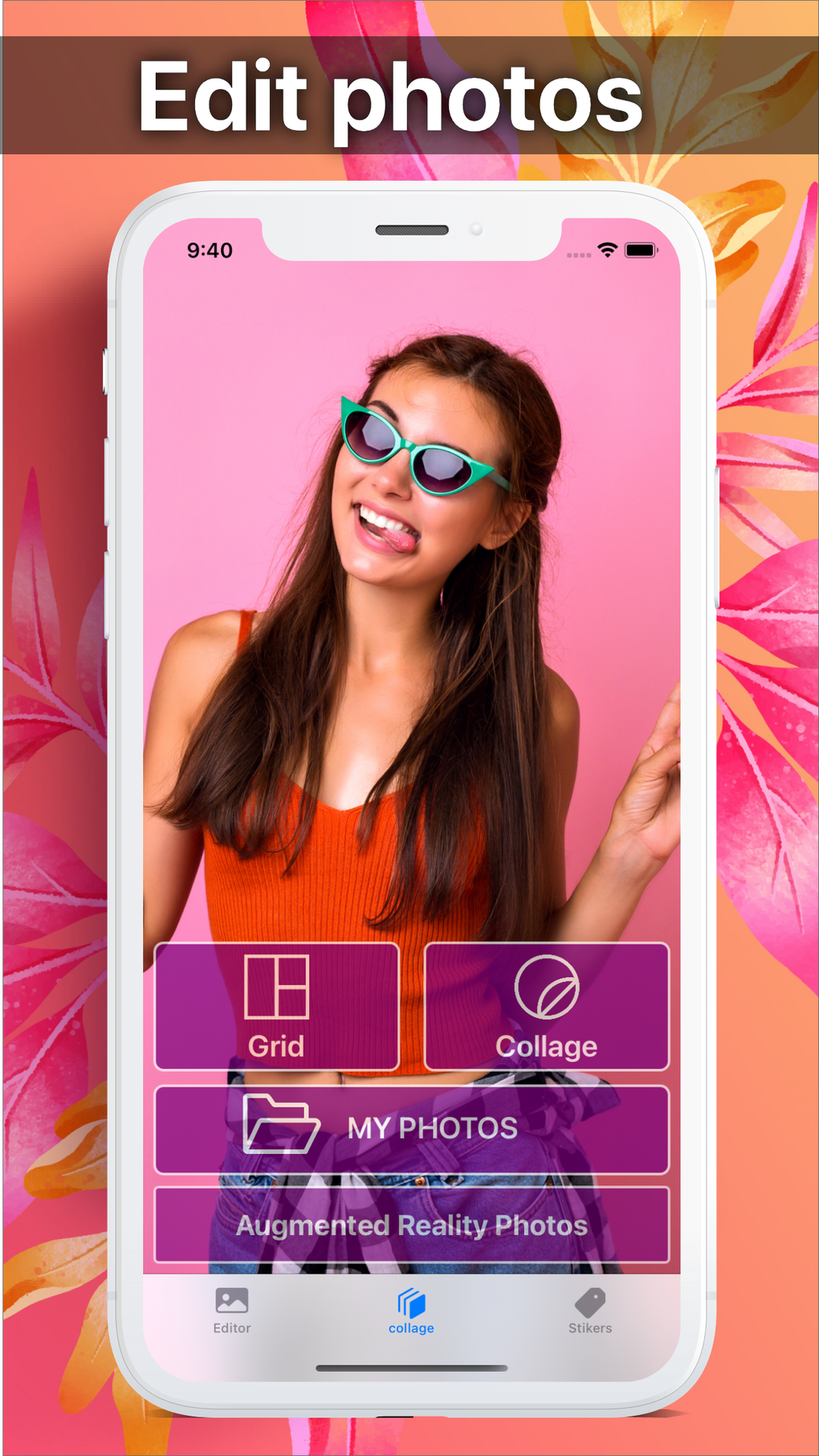 IPhone I in IPhotos Photo Collage Editor ndir