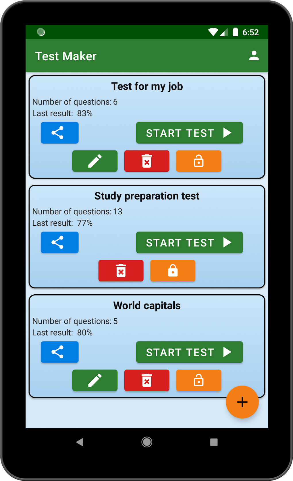 Test Maker: create test для Android — Скачать