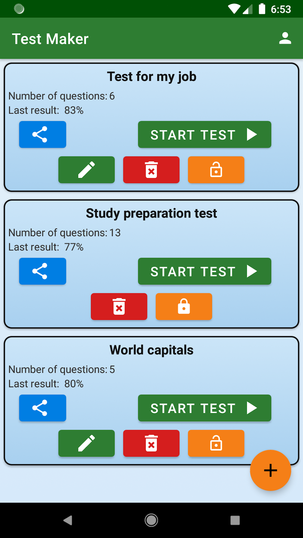 Test Maker: create test для Android — Скачать