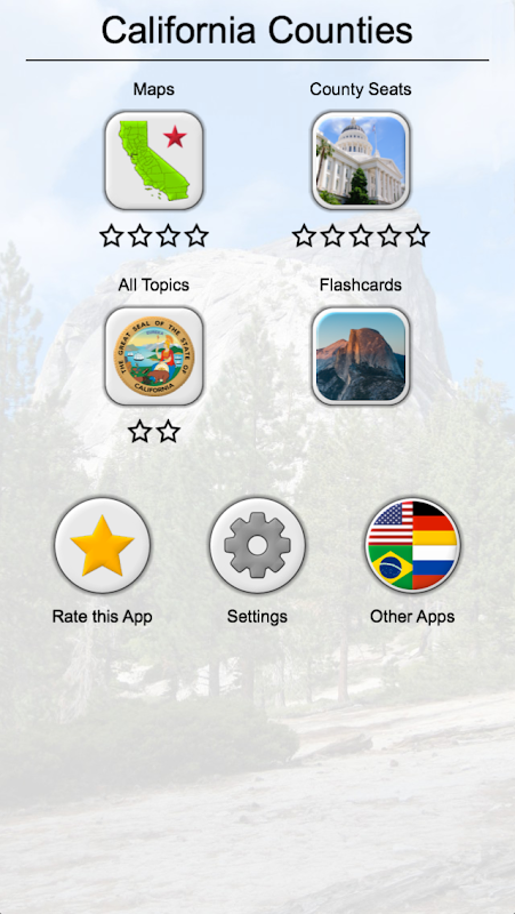 California Counties - Map Locations & County Seats APK สำหรับ Android ...