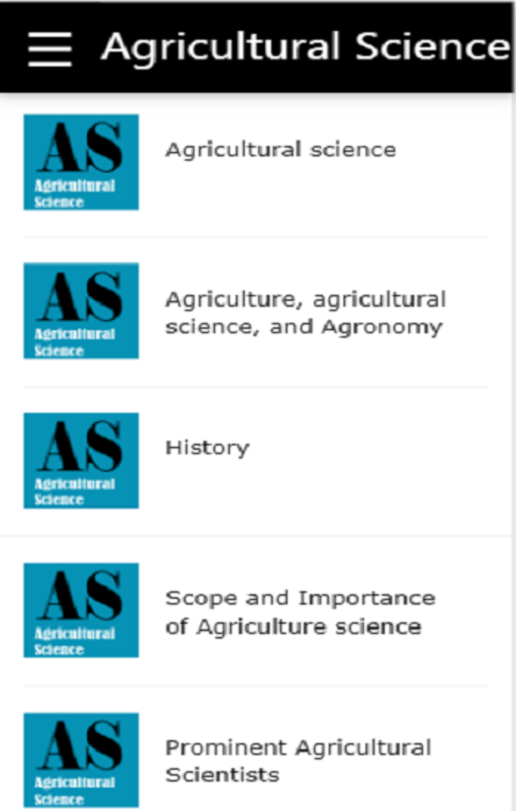 Agricultural Science APK สำหรับ Android - ดาวน์โหลด