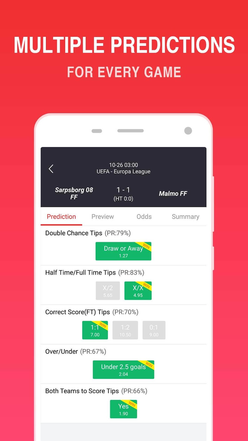 O Football - Betting Predictions & Tips APK - Free download app for Android
