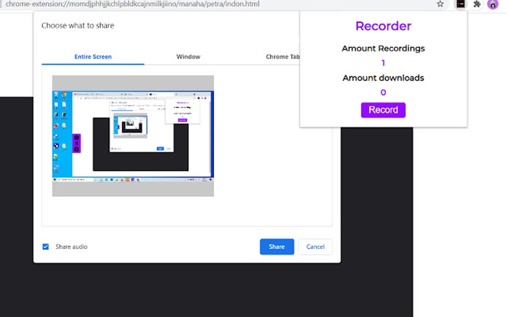 Screen Recorder for Google Chrome Extension Download