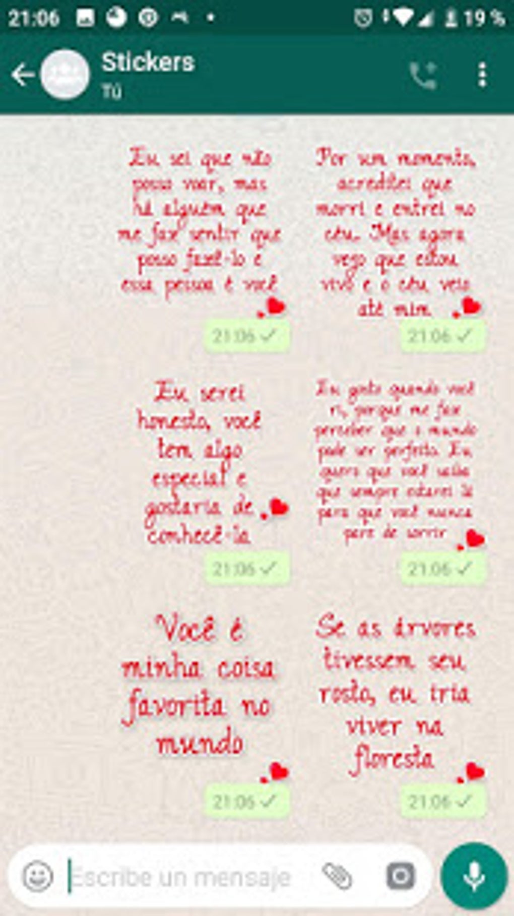 Palitos amor - Figurinhas para WhatsApp