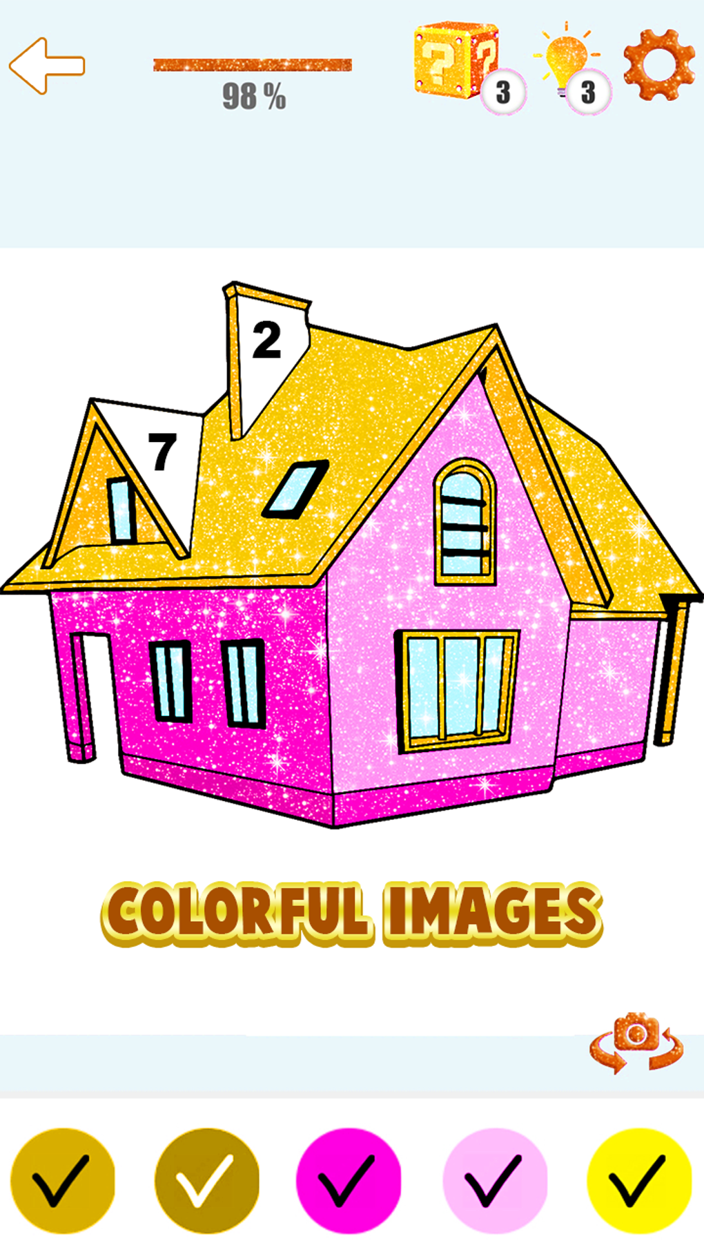 House Paint by Number House Coloring Book для Android — Скачать