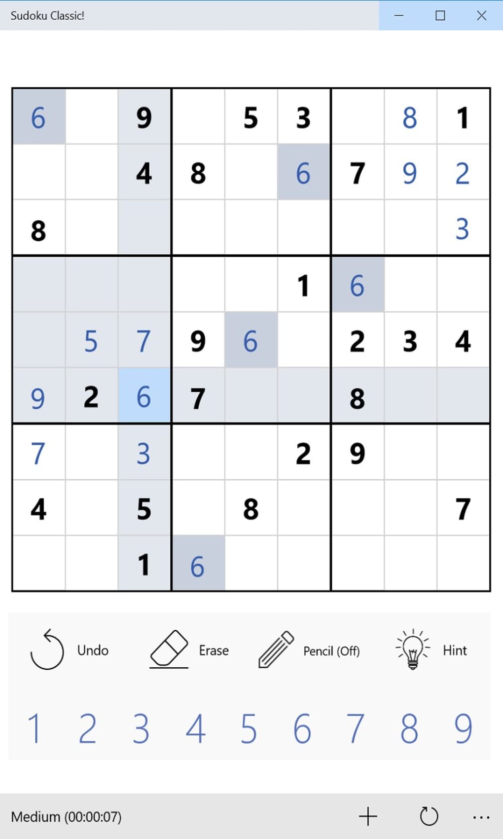 Sudoku Classic, Software