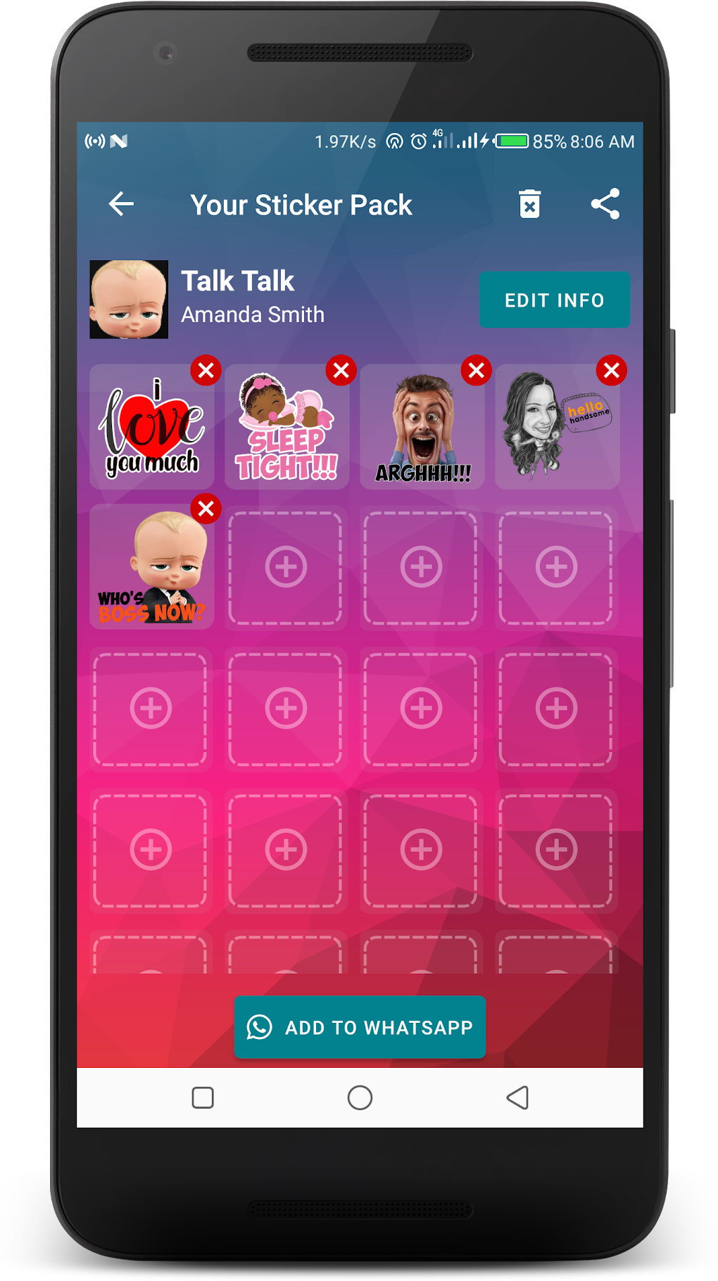 Sticker Maker For Whatsapp для Android — Скачать