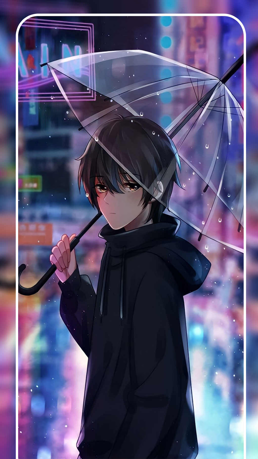 Anime illustration of a lonely and sad boy, cool ton...