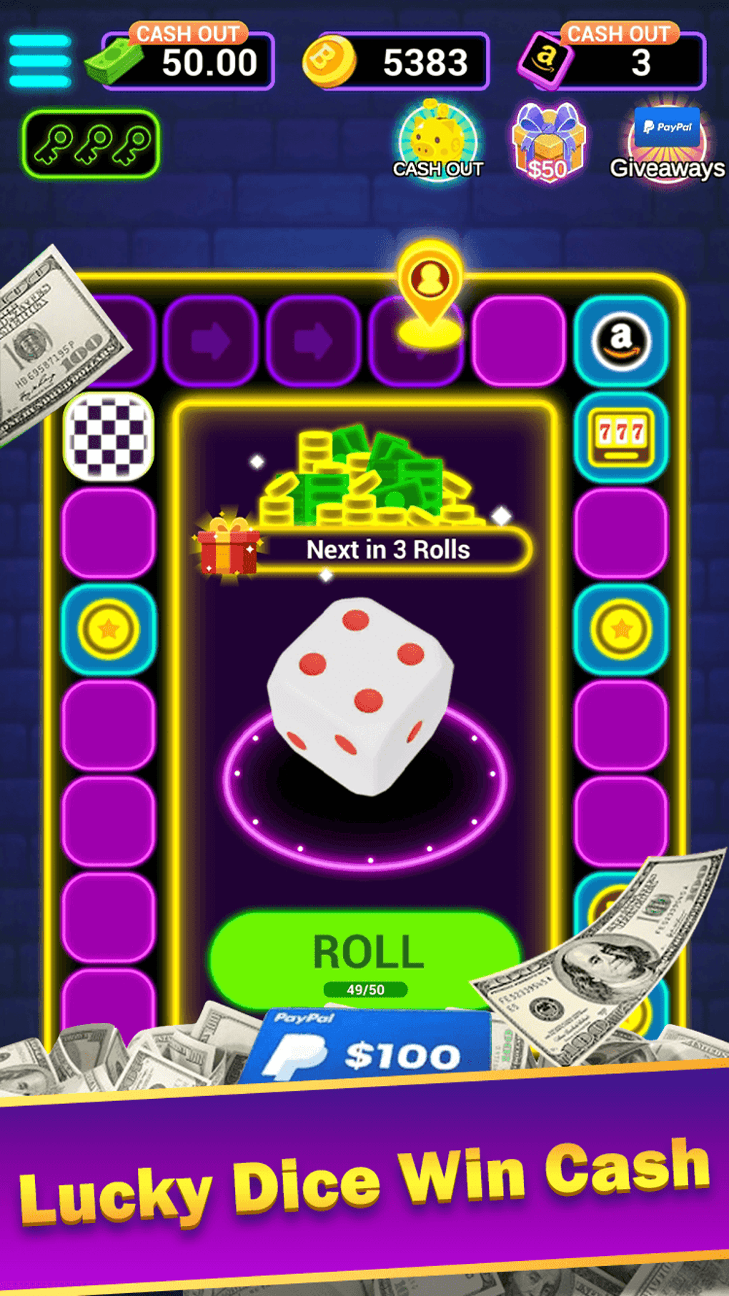 Lucky Cash Dice-win real money для Android — Скачать