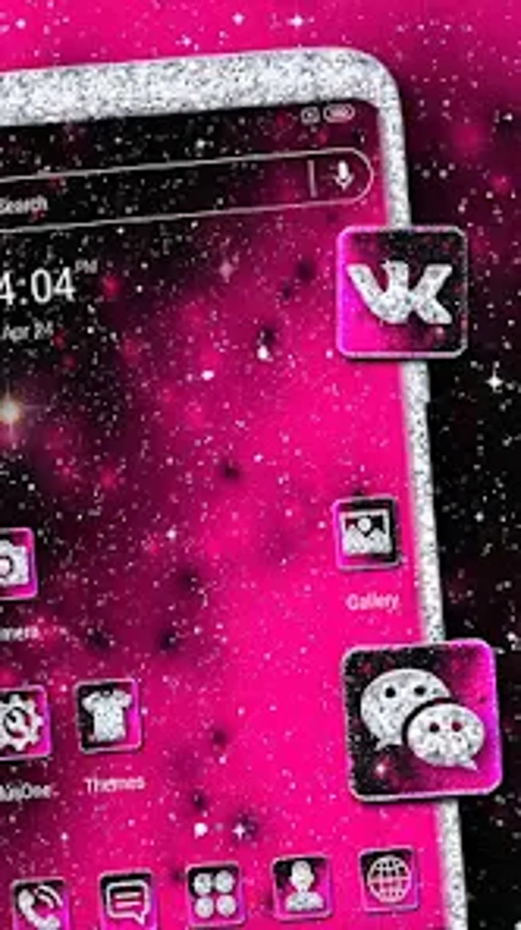 Black Pink Glitter Themes для Android — Скачать