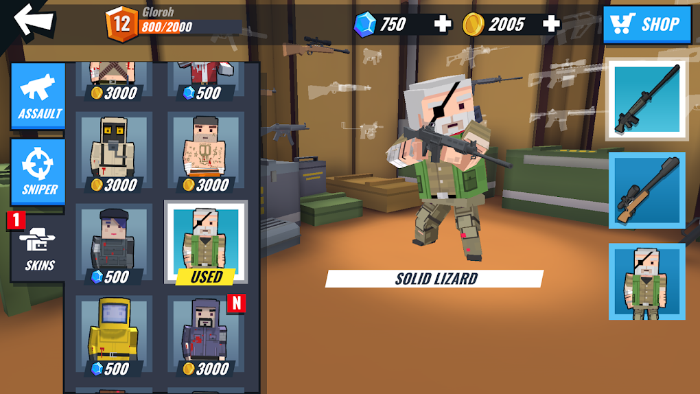 Uma pequena diferença Muda Tudo Pixel Gun - Jogo de Tiro Pixel Gun Contém  anúncios Compras no