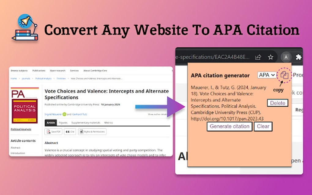 APA citation generator for Google Chrome - Extension Download