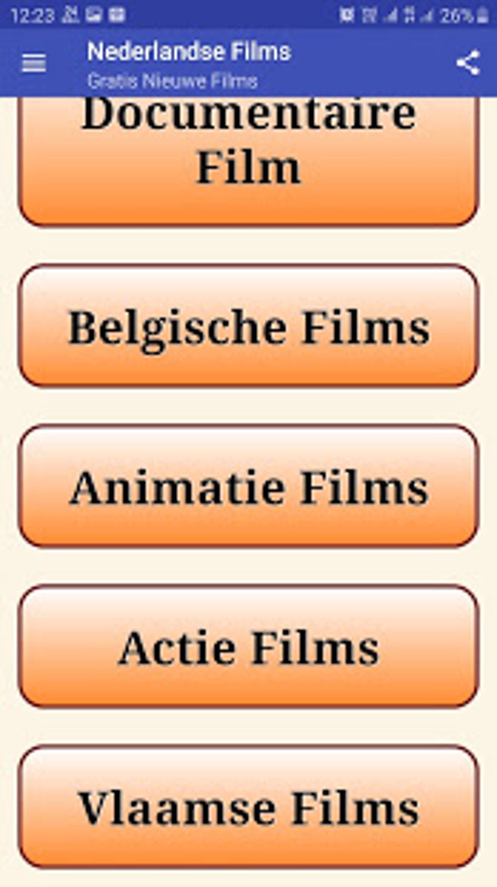 Nederlandse Films Kijken Gratis Bioscoop voor Android - Download