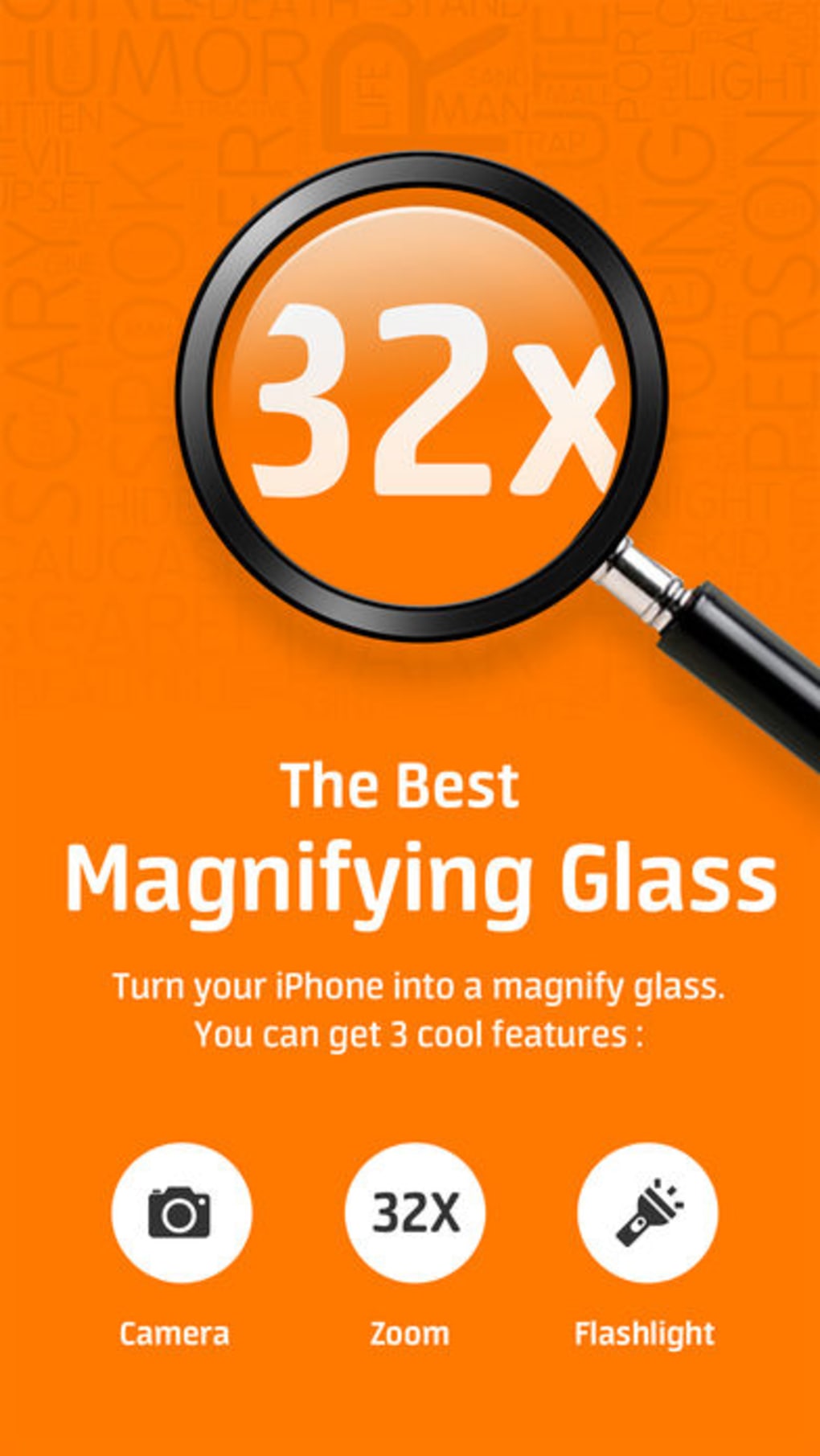 Magnifying Glass Pro- Magnifier with Flashlight для iPhone — Скачать