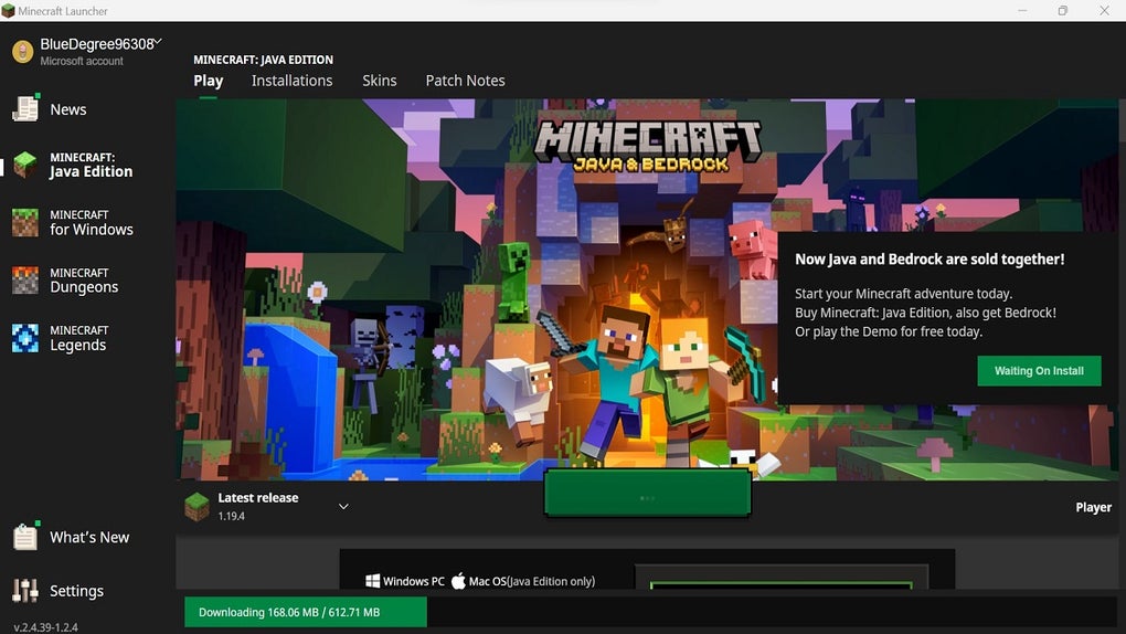 Install minecraft launcher