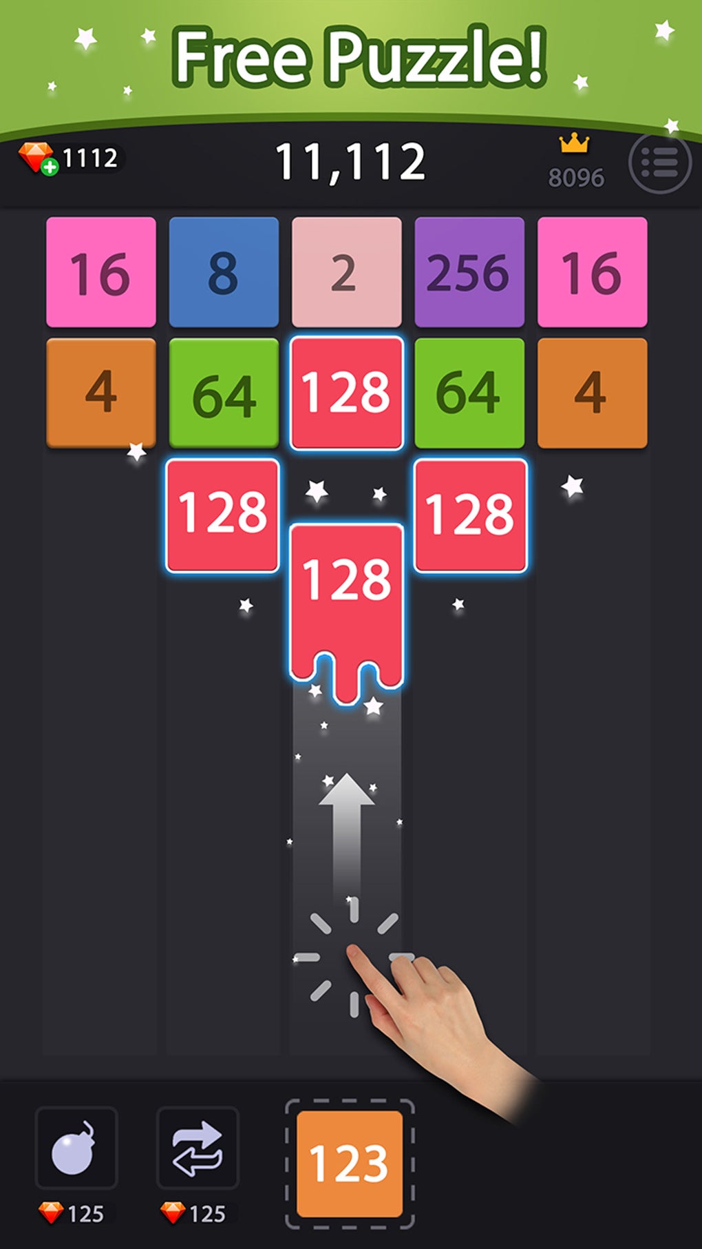 2048: X2 Merge Blocks