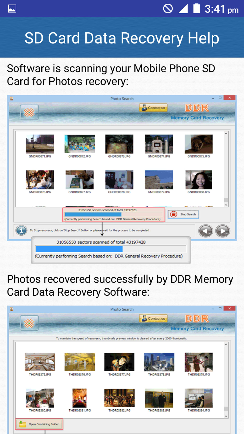 Help recover. Photo Recovery.