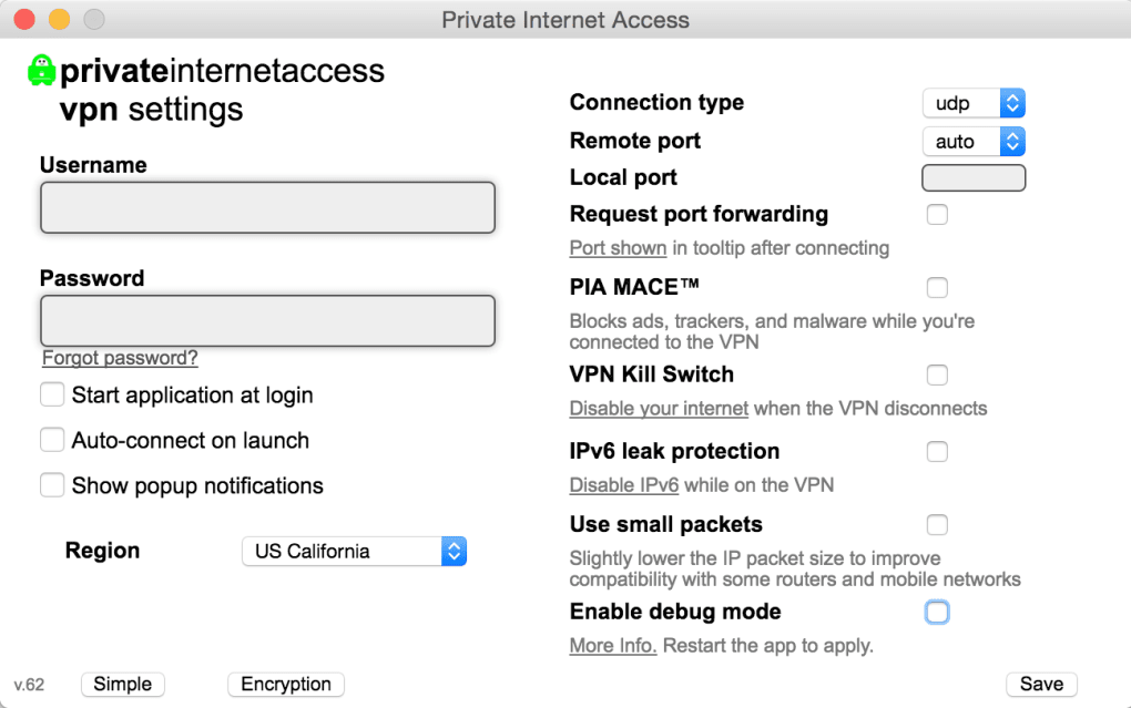 private internet access on mac