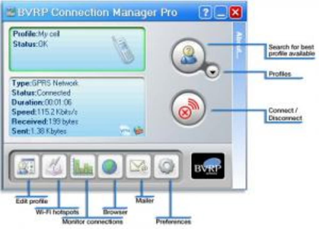 bvrp connection manager lite