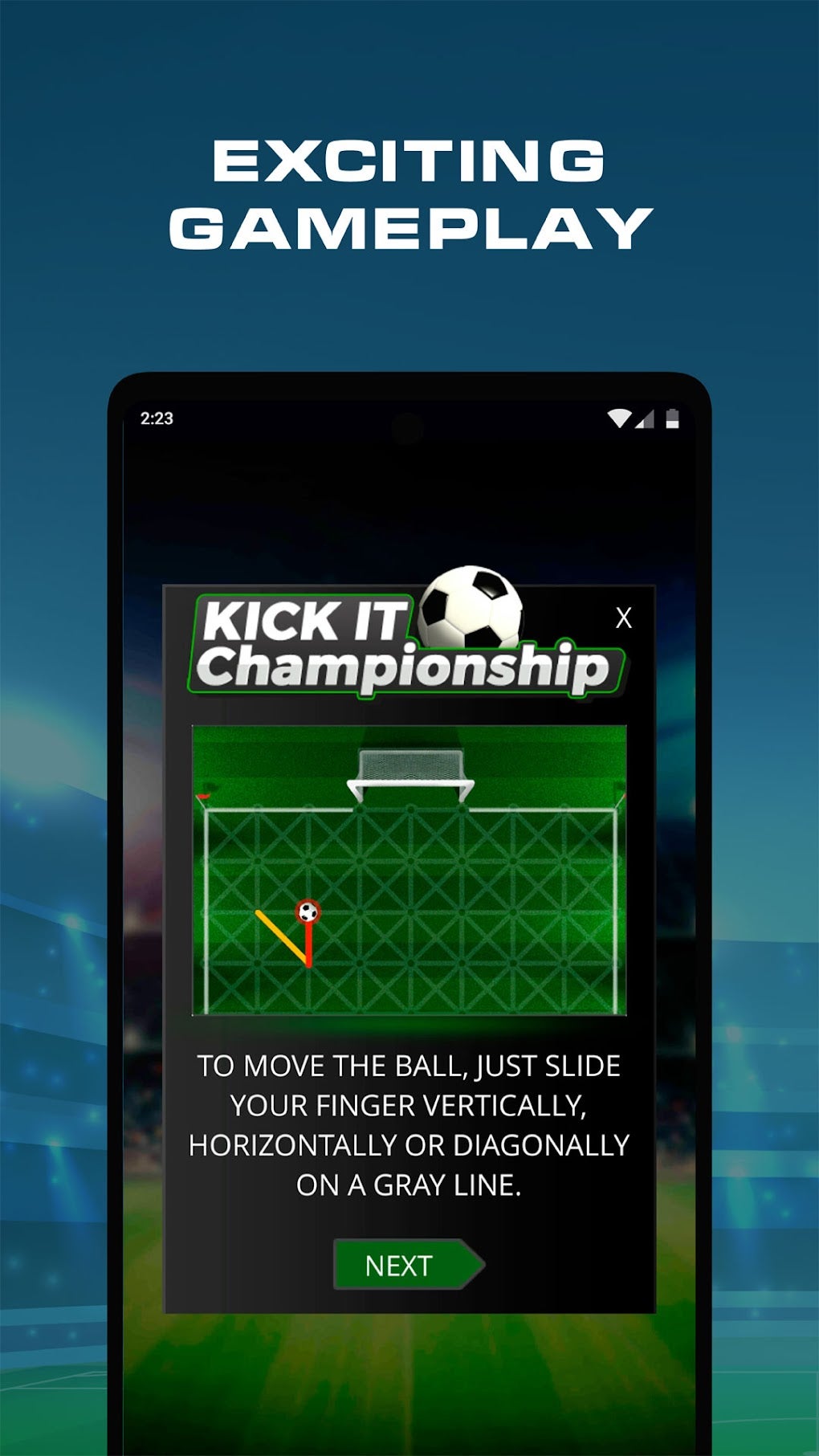 Kick it - Paper Soccer для Android — Скачать