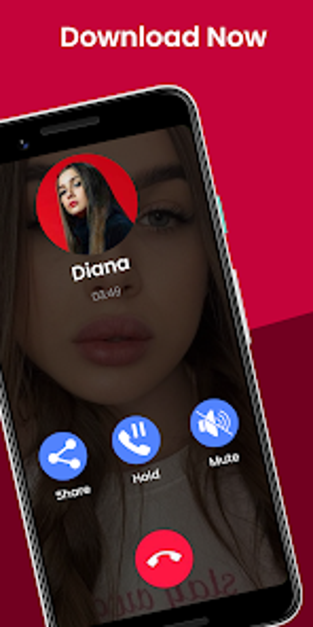 Android Lady Diana Fake Call Chat 