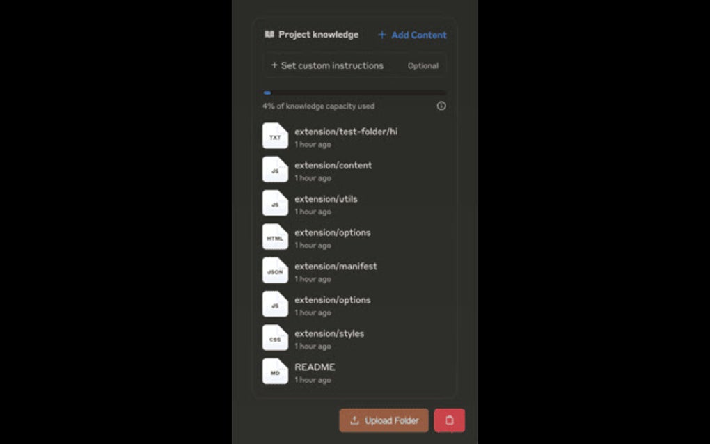 Claude Folder Upload Helper pour Google Chrome - Extension Télécharger