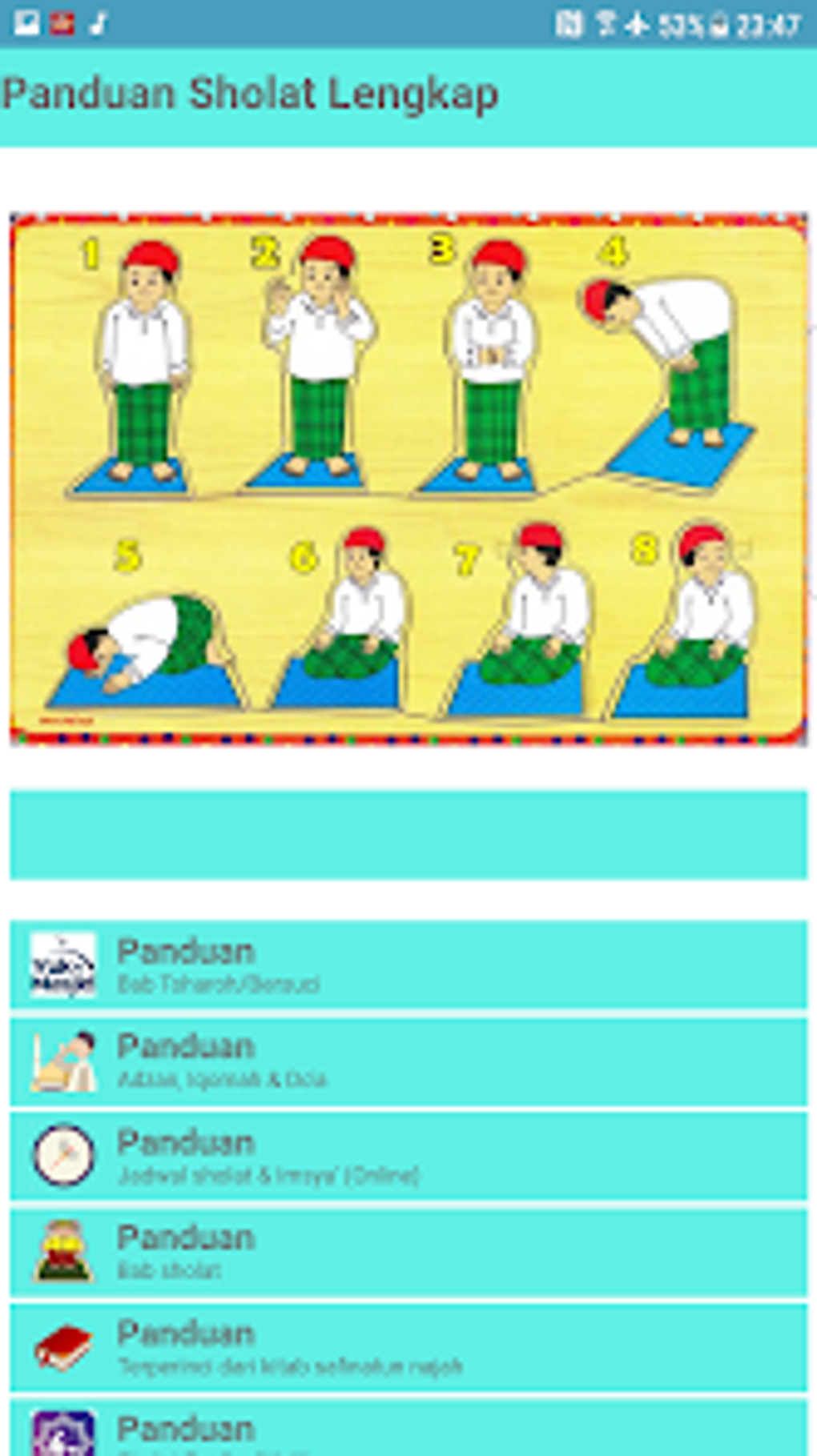 Panduan Sholat Wajib dan Sunna for Android - Download