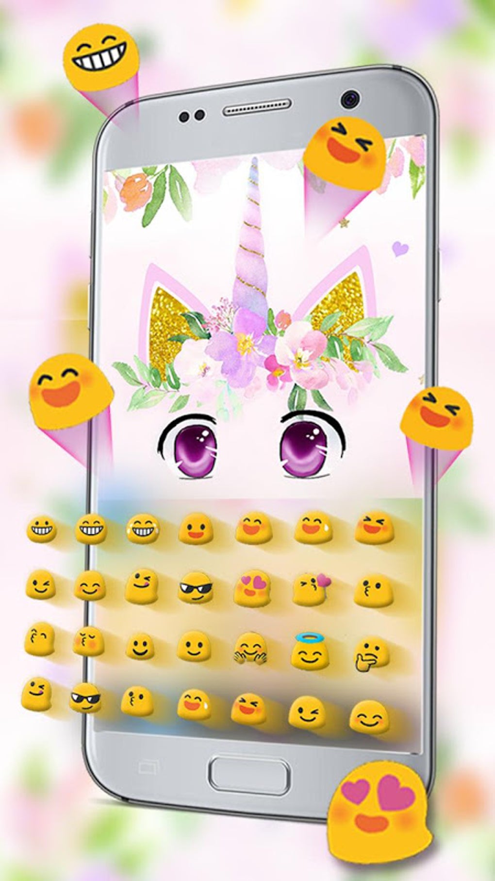Cute Unicorn Girly Keyboard Theme APK para Android Descargar