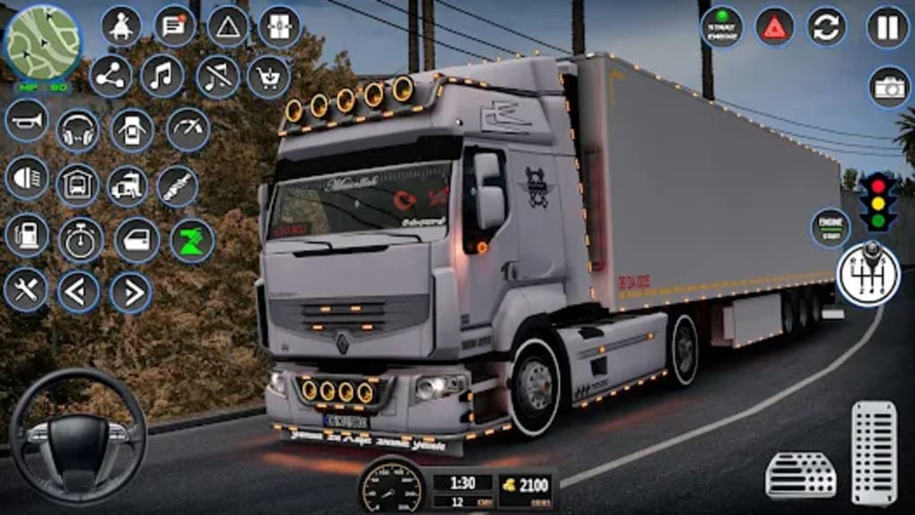 simulador de caminhão de mundo aberto real, jogos de cidade urbana:  estacionamento de caminhão offroad e simulador de transportador de carga 3D  - jogos de condução extremos::Appstore for Android